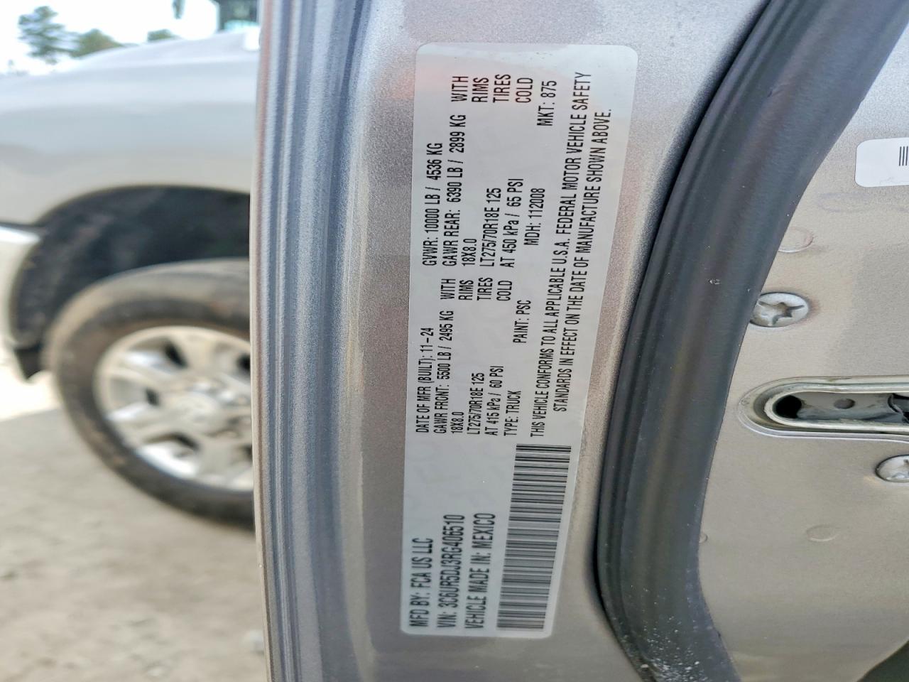 2024 RAM 2500 VIN 3C6UR5DJ3RG406510 photo 12