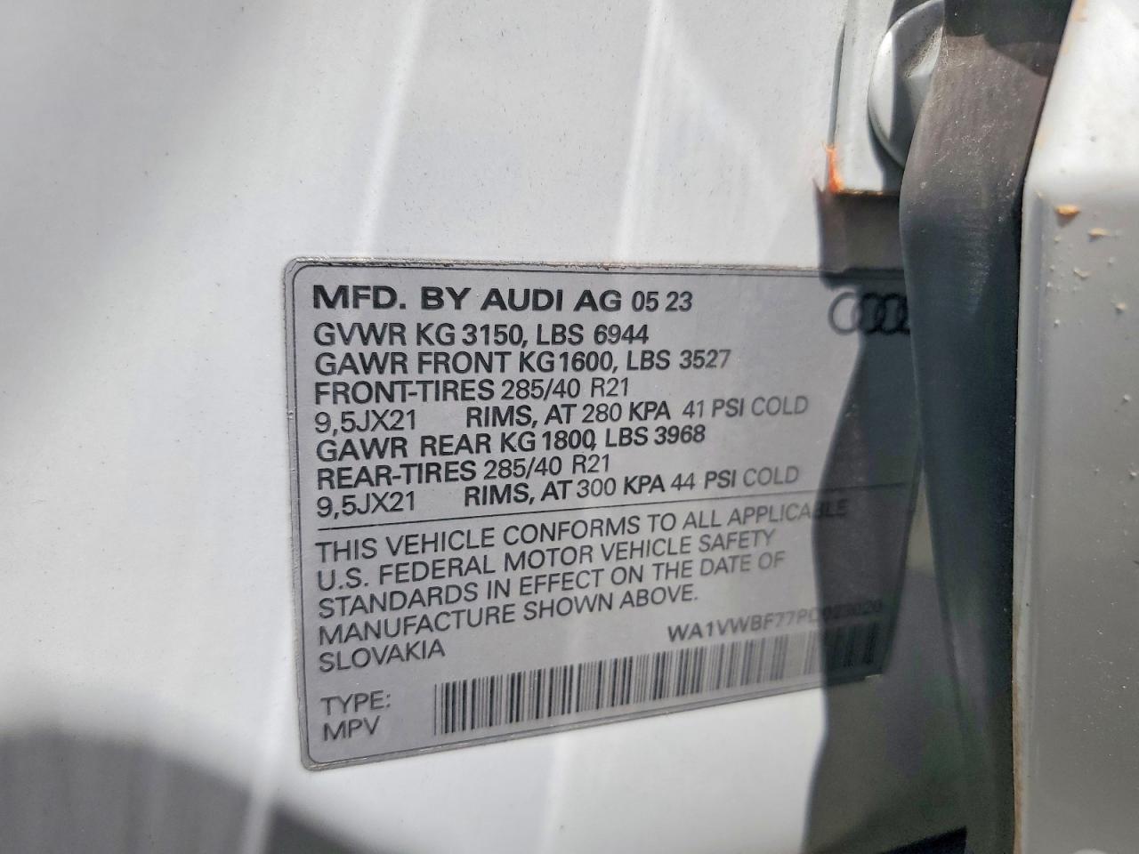 2023 Audi Sq7 VIN WA1VWBF77PD023020 photo 12