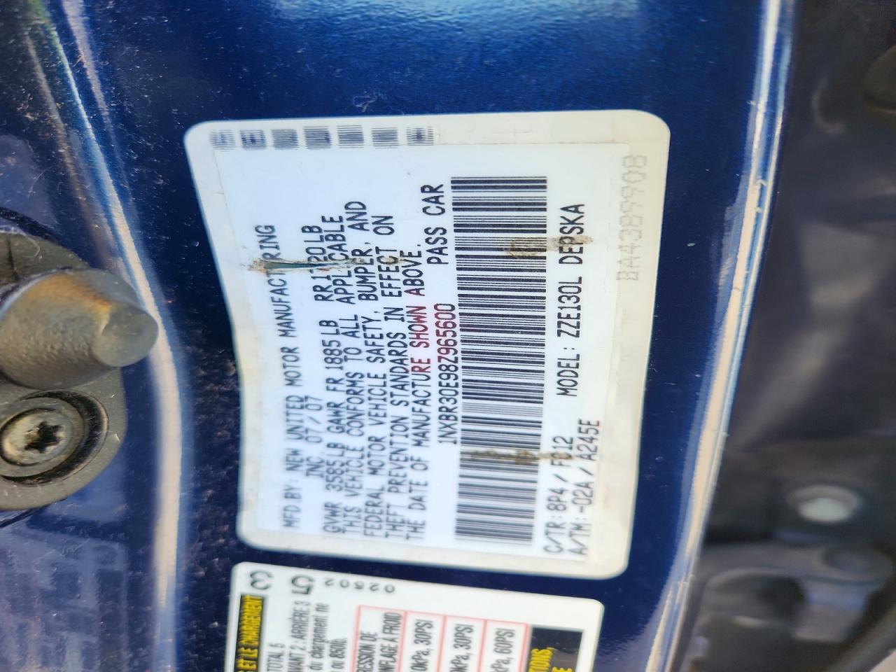 2008 Toyota Corolla s VIN 1NXBR30E98Z965600 photo 12
