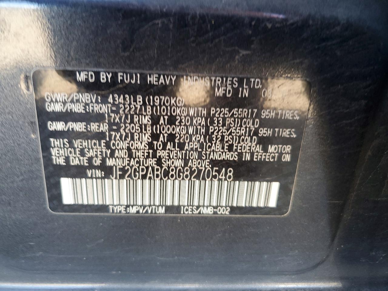 2016 SUBARU Crosstrek VIN JF2GPABC8G8270548 photo 12