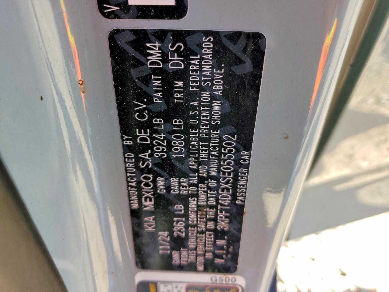 2025 KIA All other VIN 3KPFT4DEXSE055502 photo 12