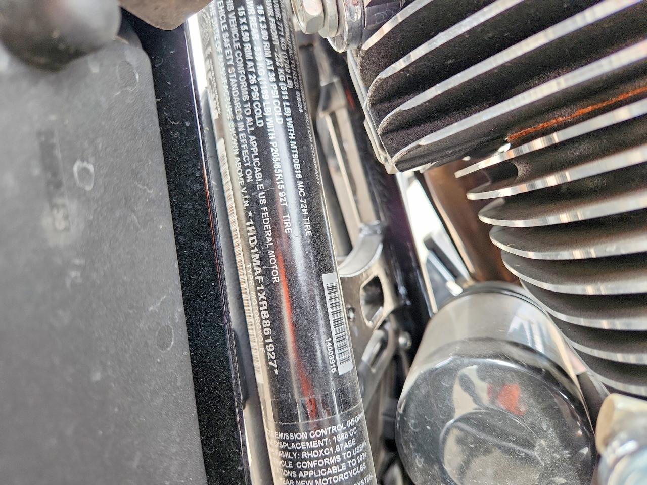 2024 Harley-Davidson Fl VIN 1HD1MAF1XRB861927 photo 8