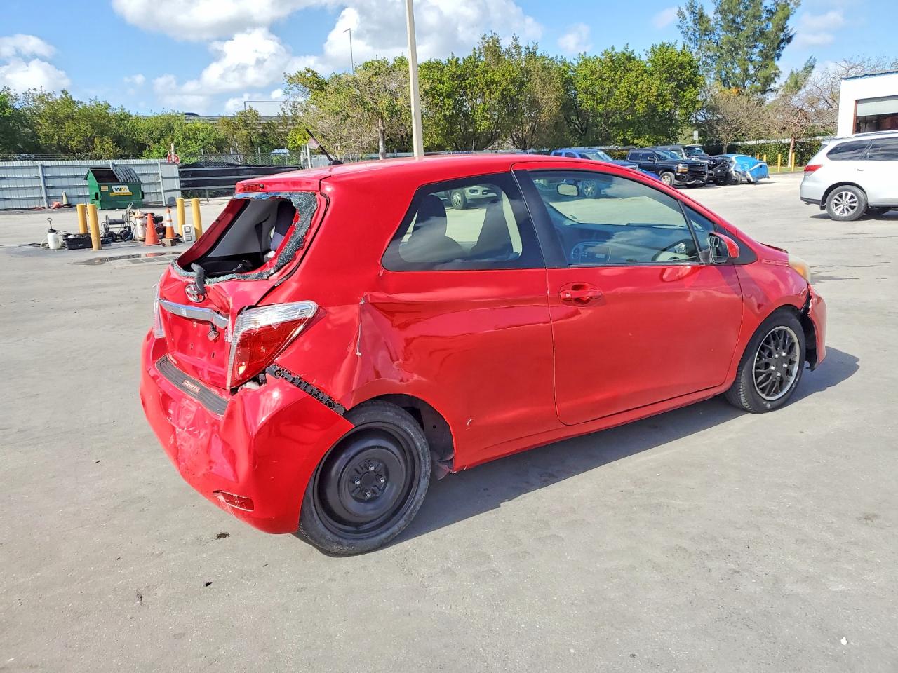 2014 Toyota Yaris VIN JTDJTUD37ED578779 photo 3