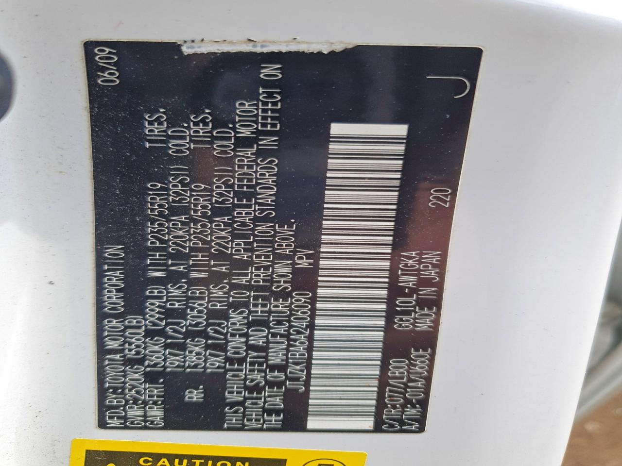 2010 Lexus Rx350 VIN JTJZK1BA6A2406090 photo 12
