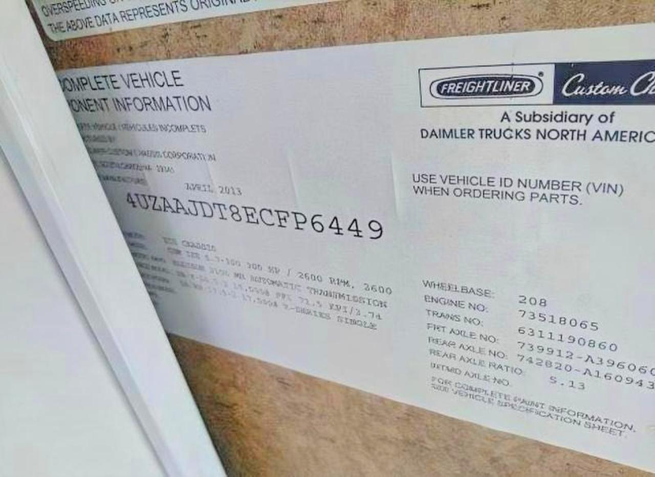 2014 THOR All models VIN 4UZAAJDT8ECFP6449 photo 10