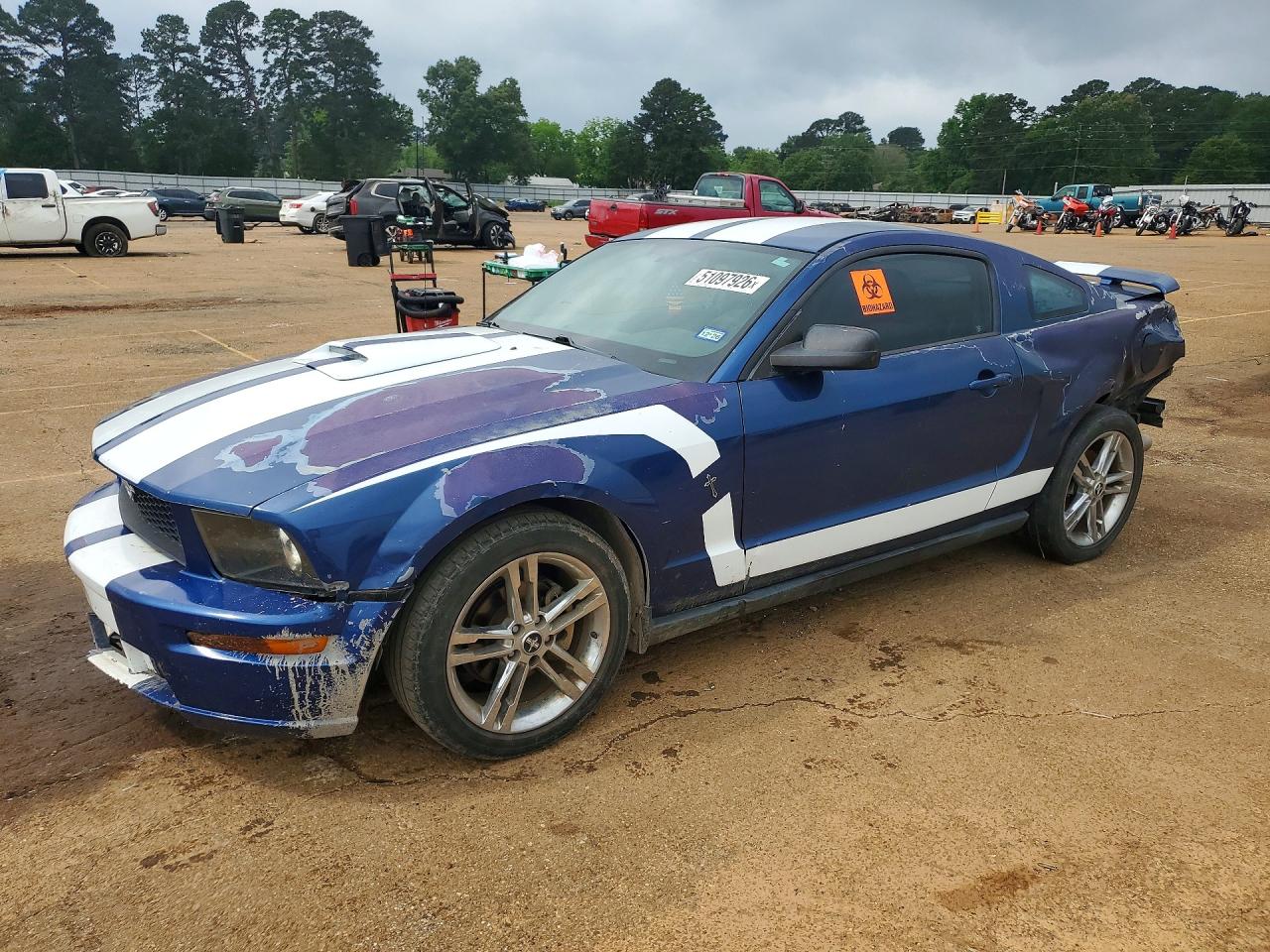 2006 Ford Mustang VIN 1ZVFT80N165166712 photo 1