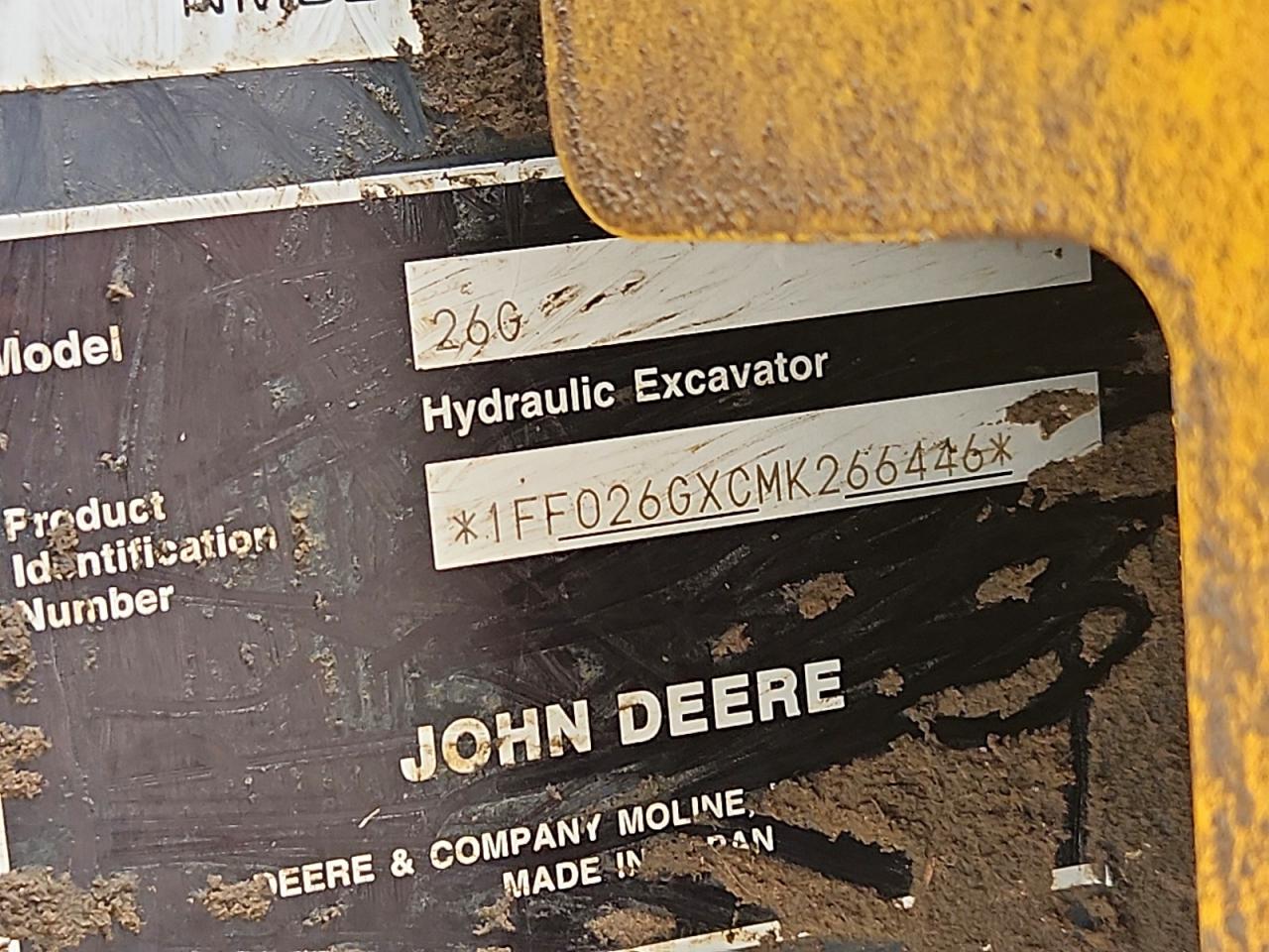 2021 JOHN 26g VIN 1FF026GXCMK266446 photo 10