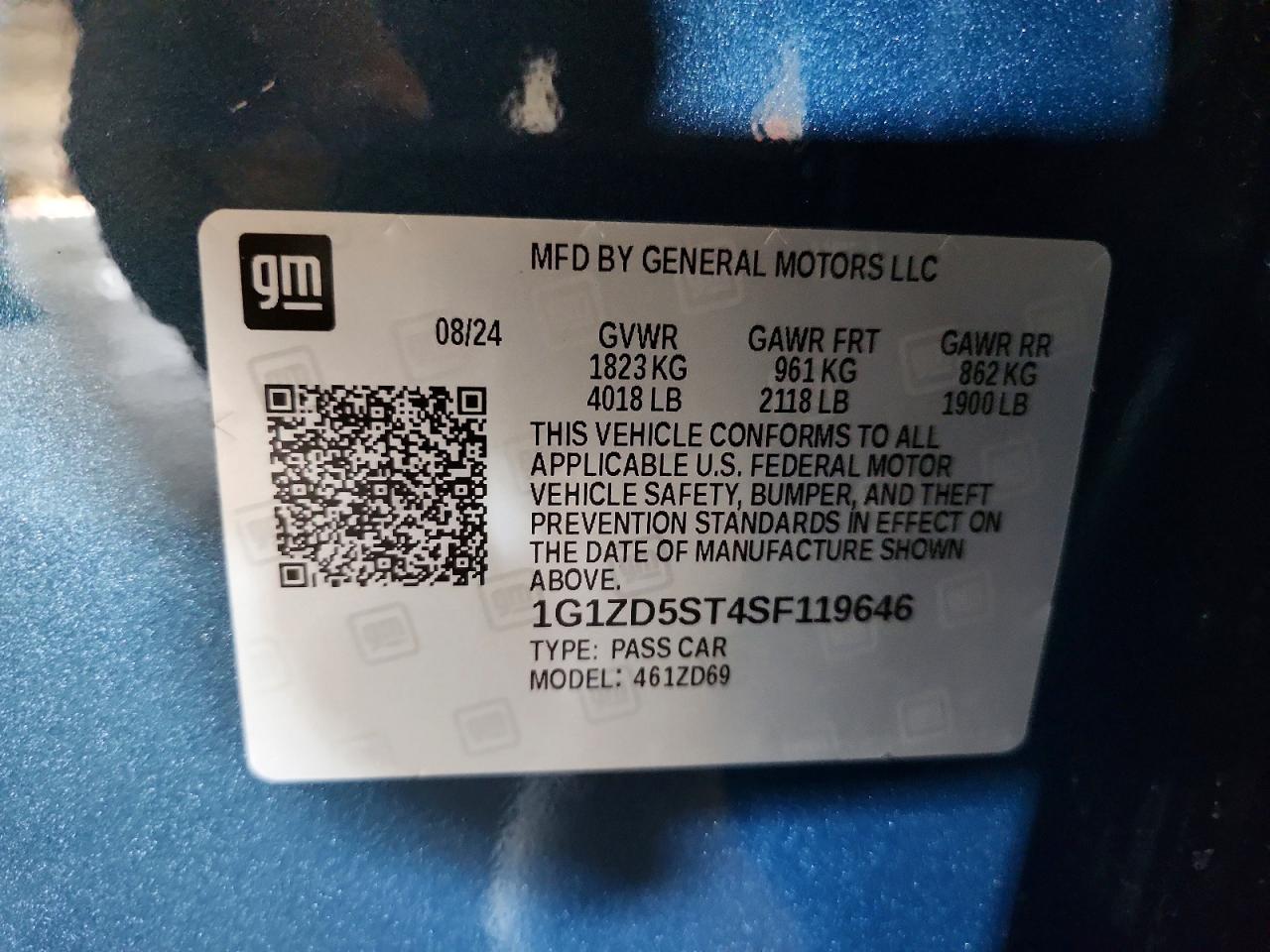 2025 Chevrolet Malibu VIN 1G1ZD5ST4SF119646 photo 12
