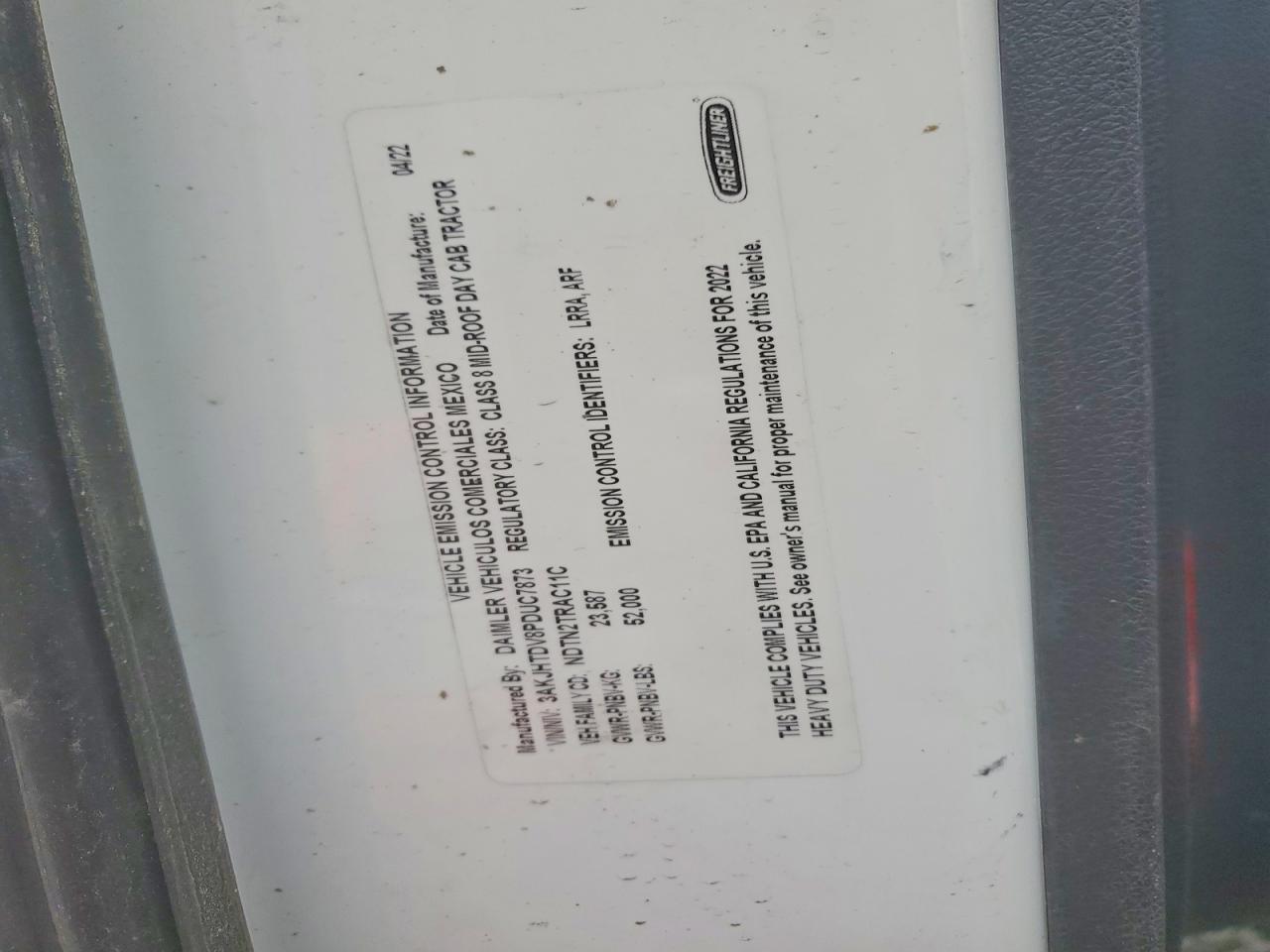2023 FREIGHTLINER All other VIN 3AKJHTDV8PDUC7873 photo 10