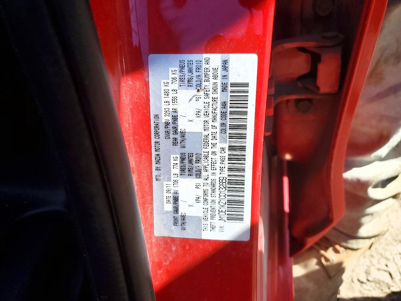 2012 Mazda 2 VIN JM1DE1KZ1C0132869 photo 12