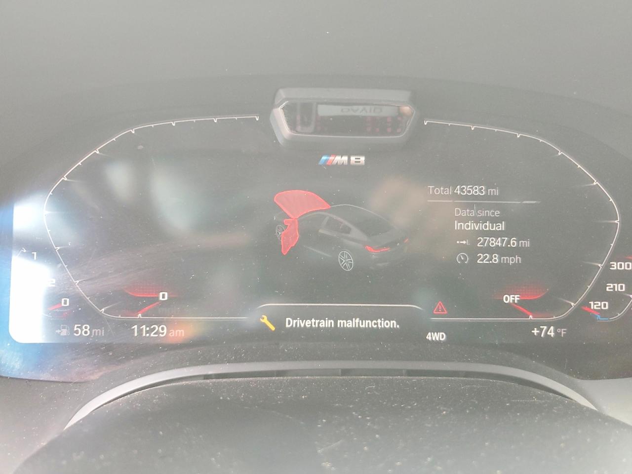 2022 BMW M8 VIN WBSGV0C03NCH18297 photo 9