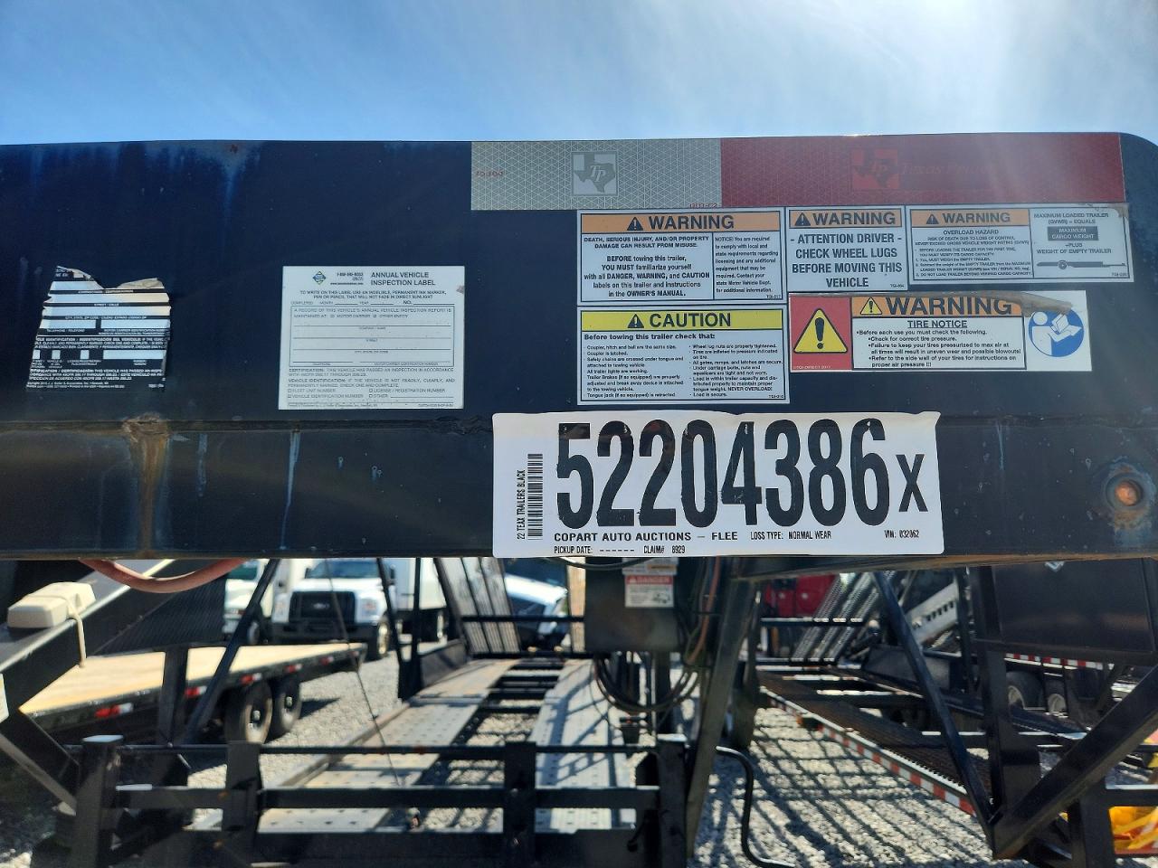 2022 TEXAS PRIDE CA84727KGN CAR CARRIER VIN 7HCGC453XNB032062 photo 8