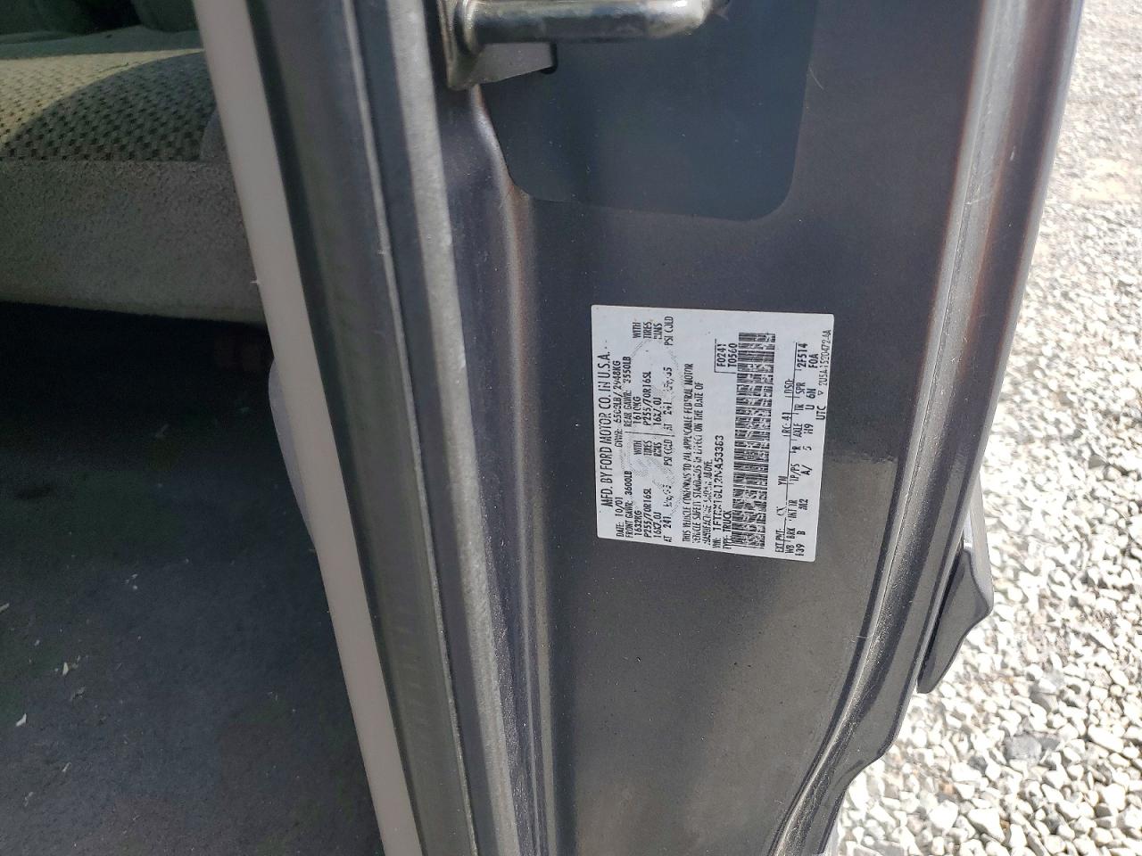 2002 Ford F150 VIN 1FTRX18L12NA53383 photo 12