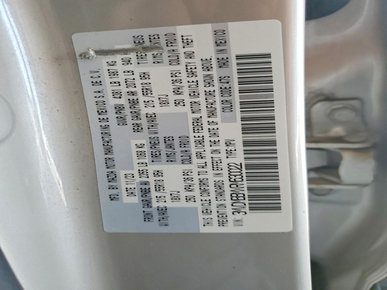 2024 Mazda Cx30 VIN 3MVDMBBMXRM630022 photo 12