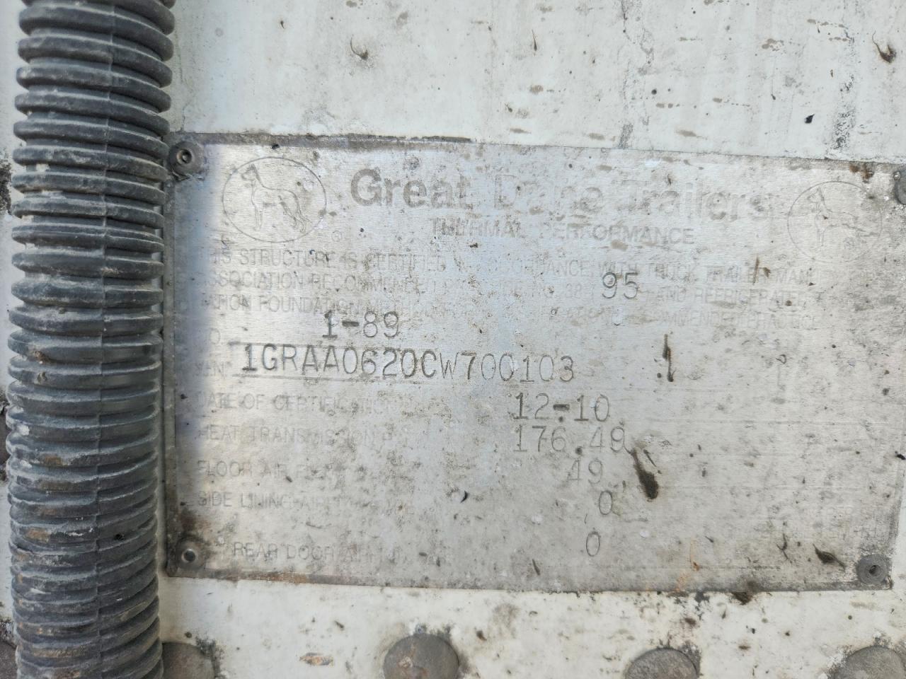 2012 GREAT All models VIN 1GRAA0620CW700103 photo 10
