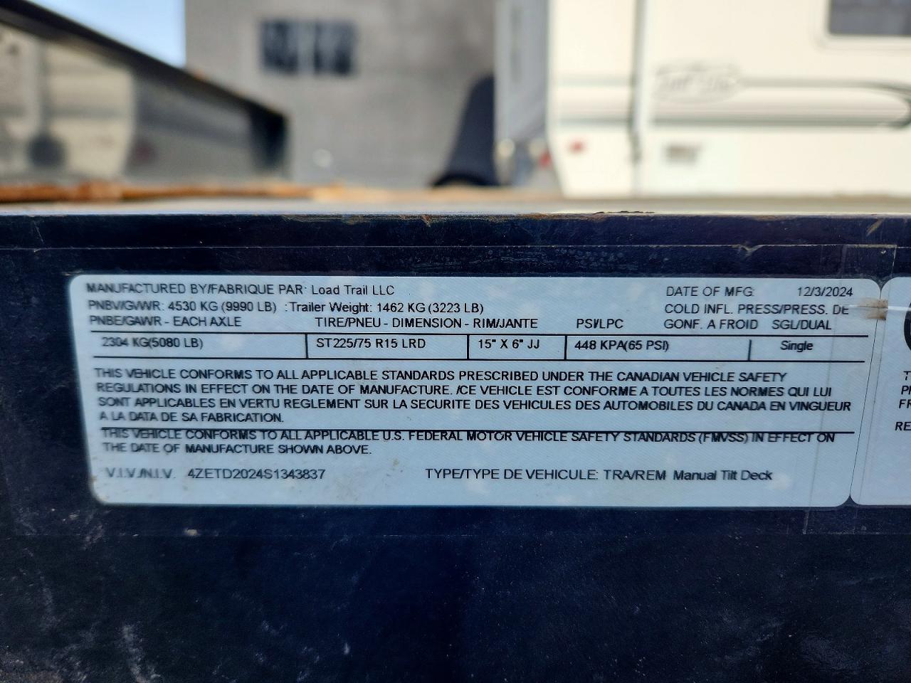 2025 LOAD All models VIN 4ZETD2024S1343837 photo 10