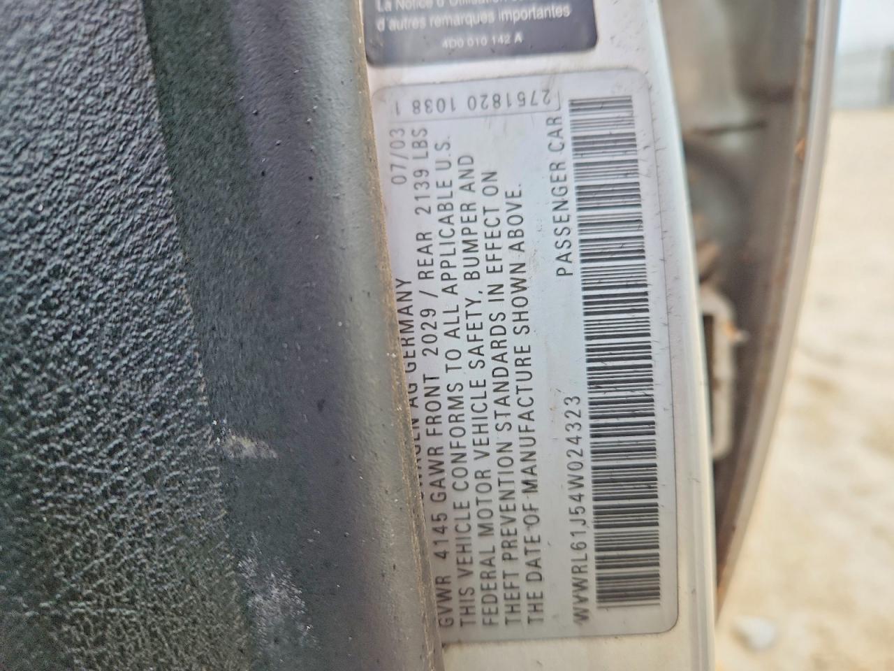 2004 Volkswagen Jetta VIN WVWRL61J54W024323 photo 12