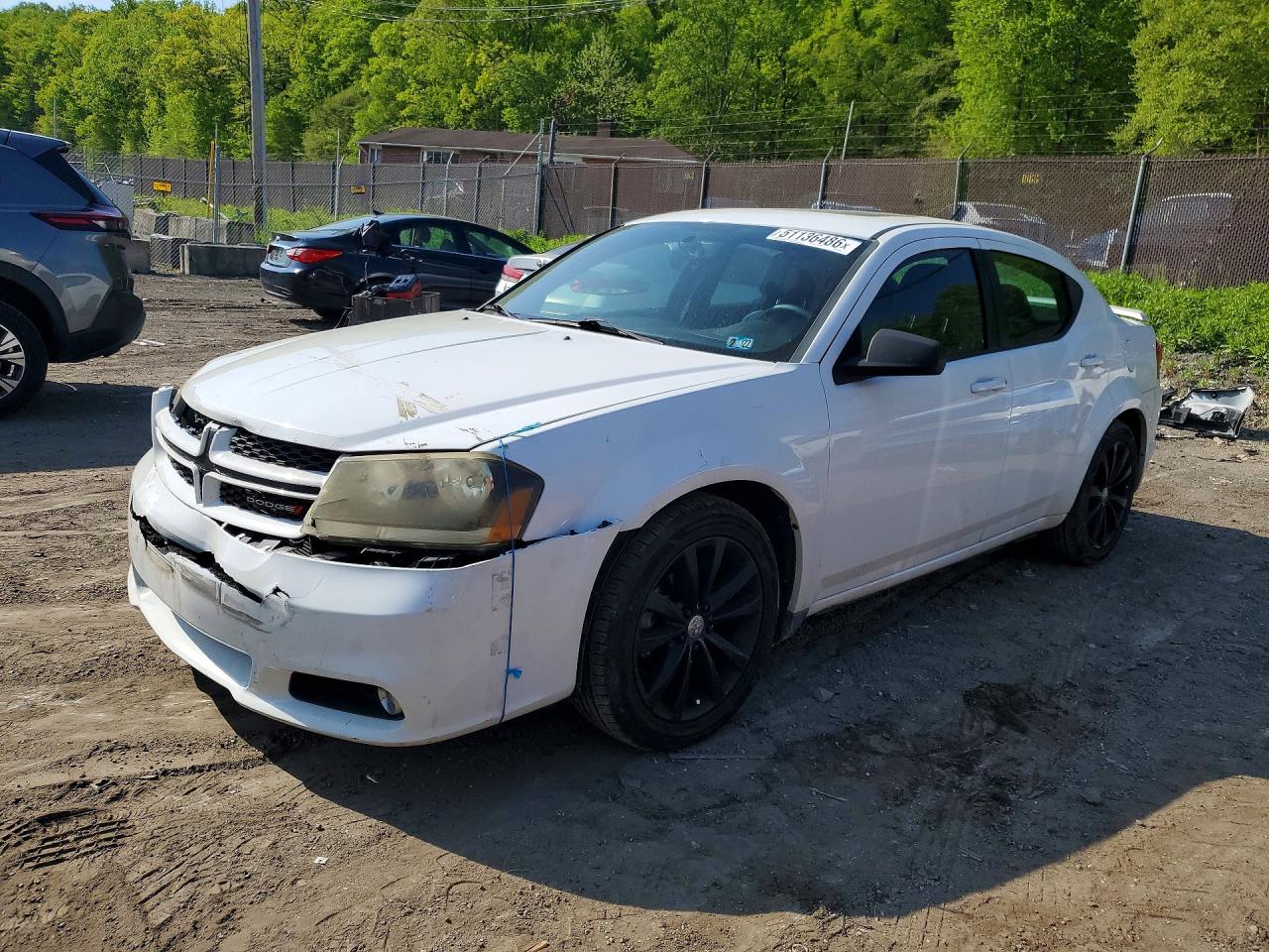 2014 Dodge Avenger VIN 1C3CDZCG4EN173890 photo 1