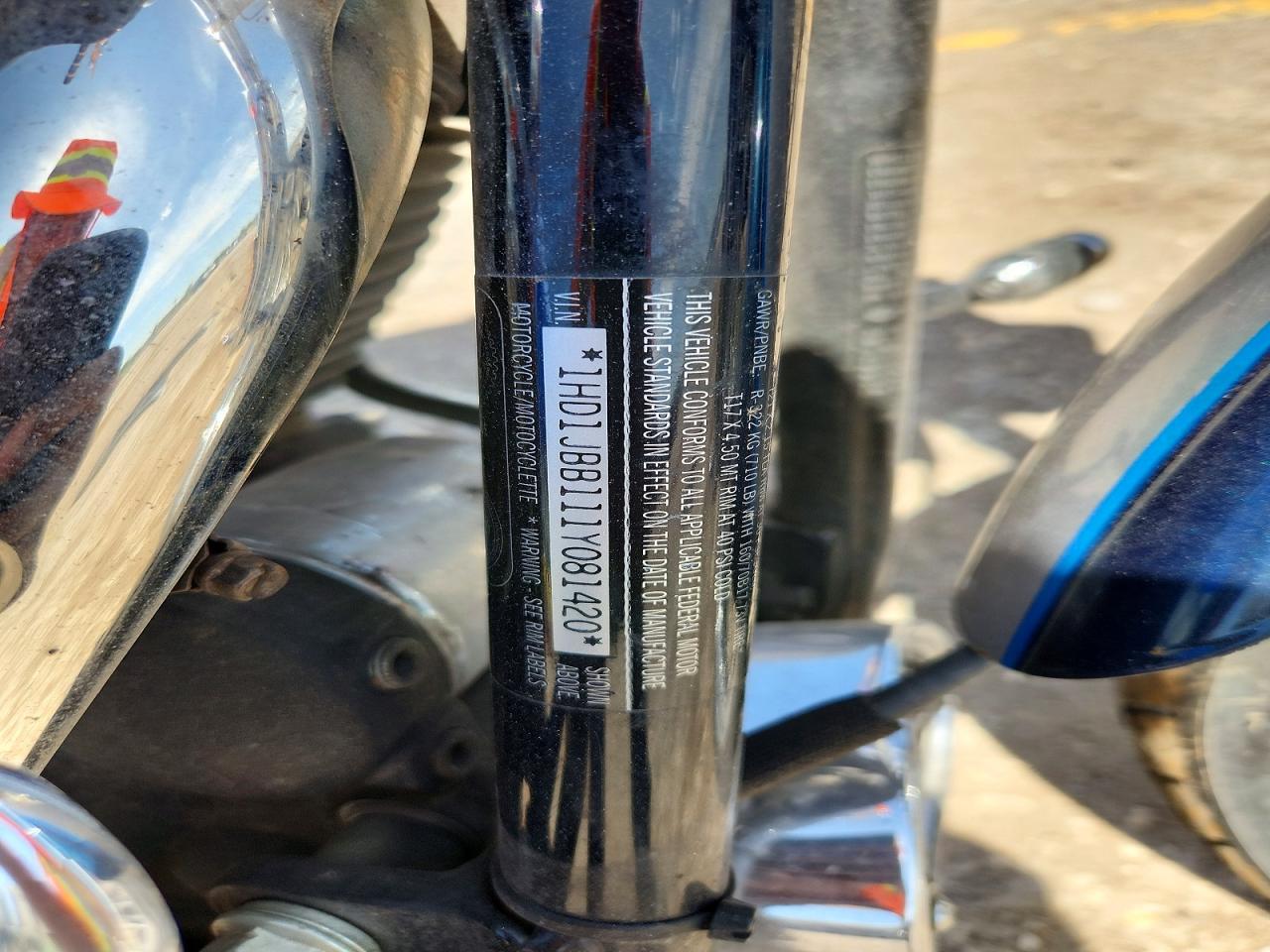 2001 HARLEY Fx VIN 1HD1JBB111Y081420 photo 10