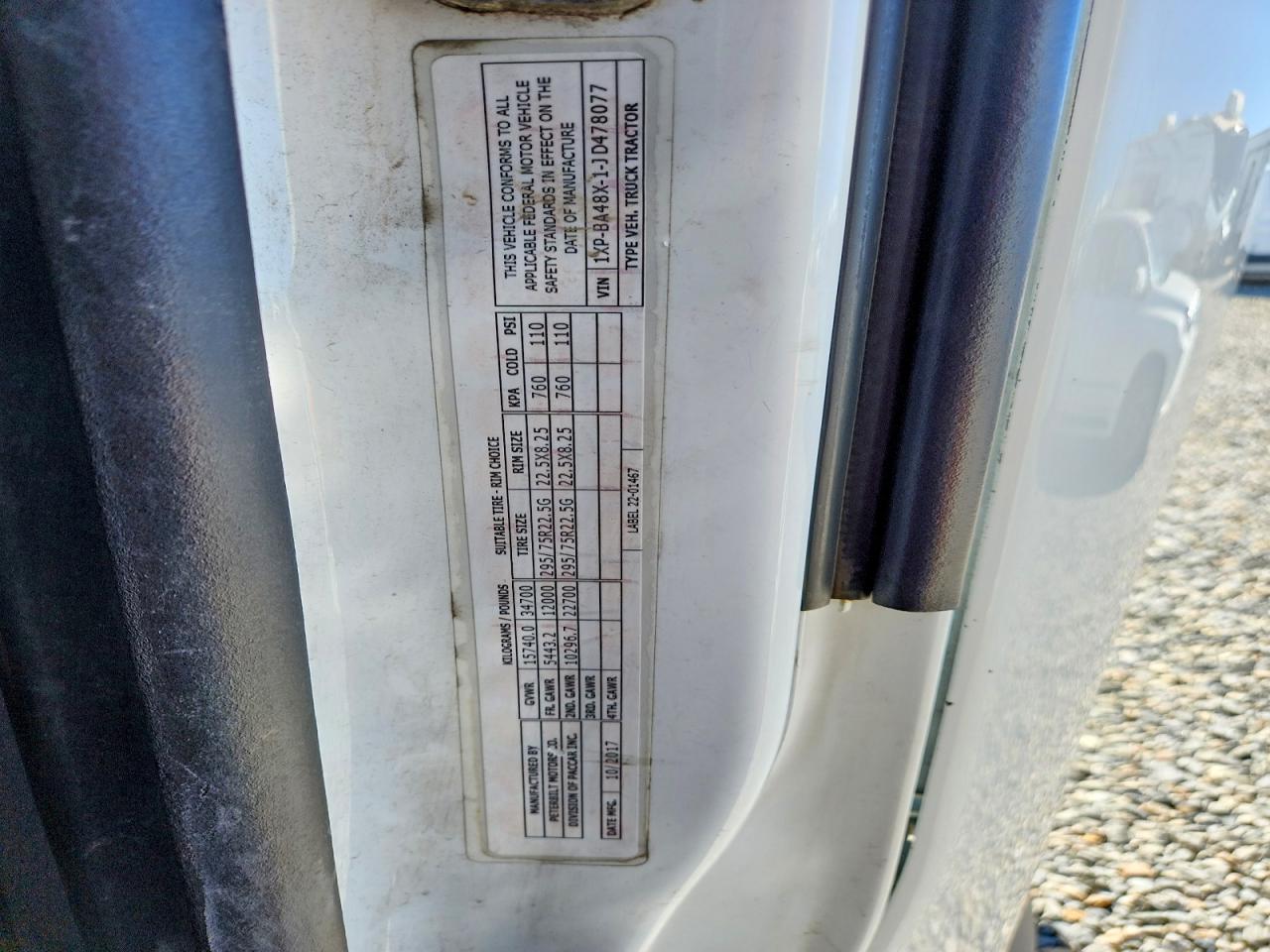 2018 PETERBILT All other VIN 1XPBA48X1JD478077 photo 10