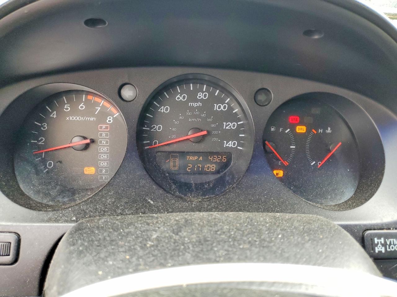 2001 Acura Mdx VIN 2HNYD18691H000091 photo 9