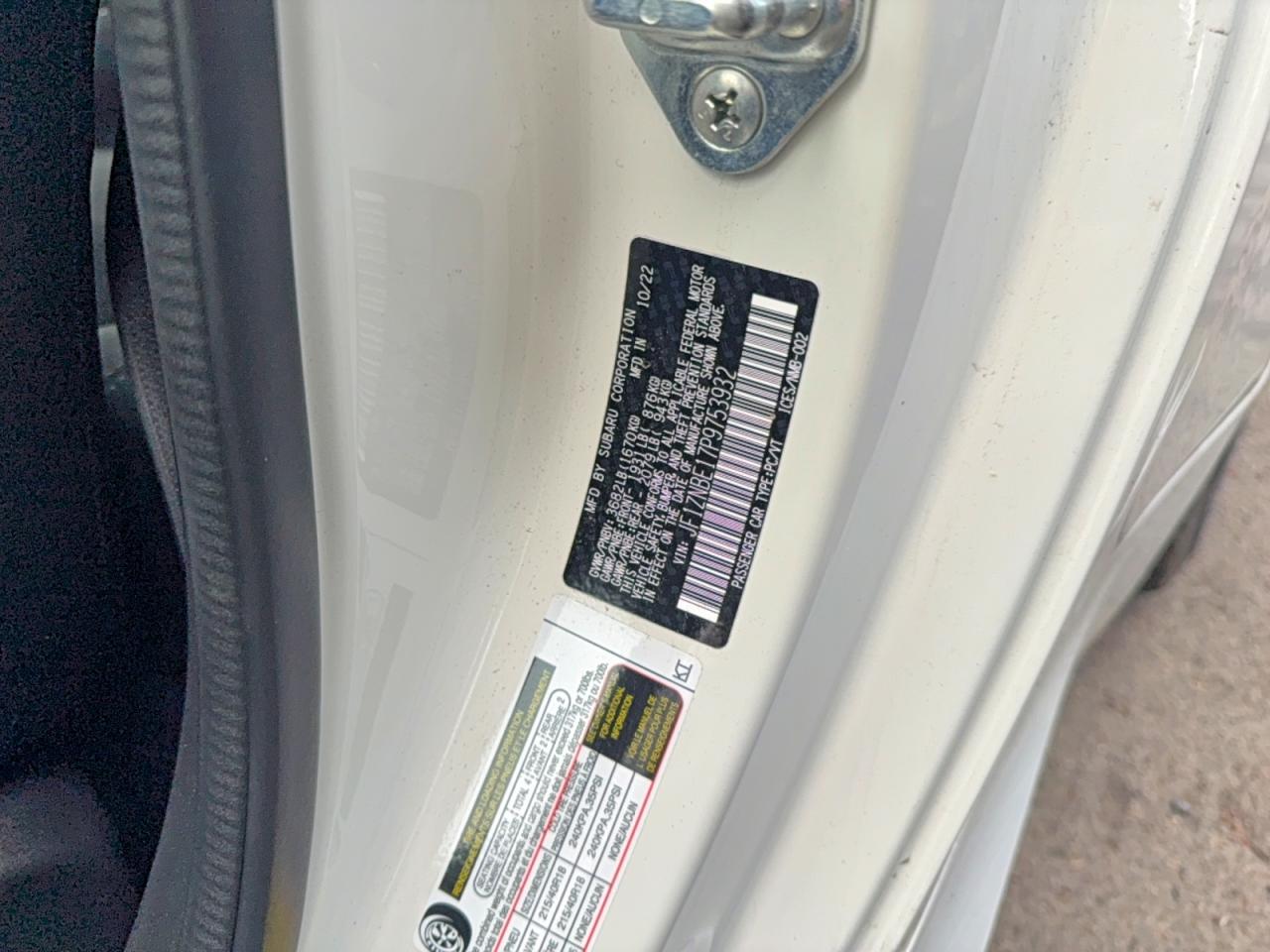 2023 Toyota All other VIN JF1ZNBE17P9753932 photo 10