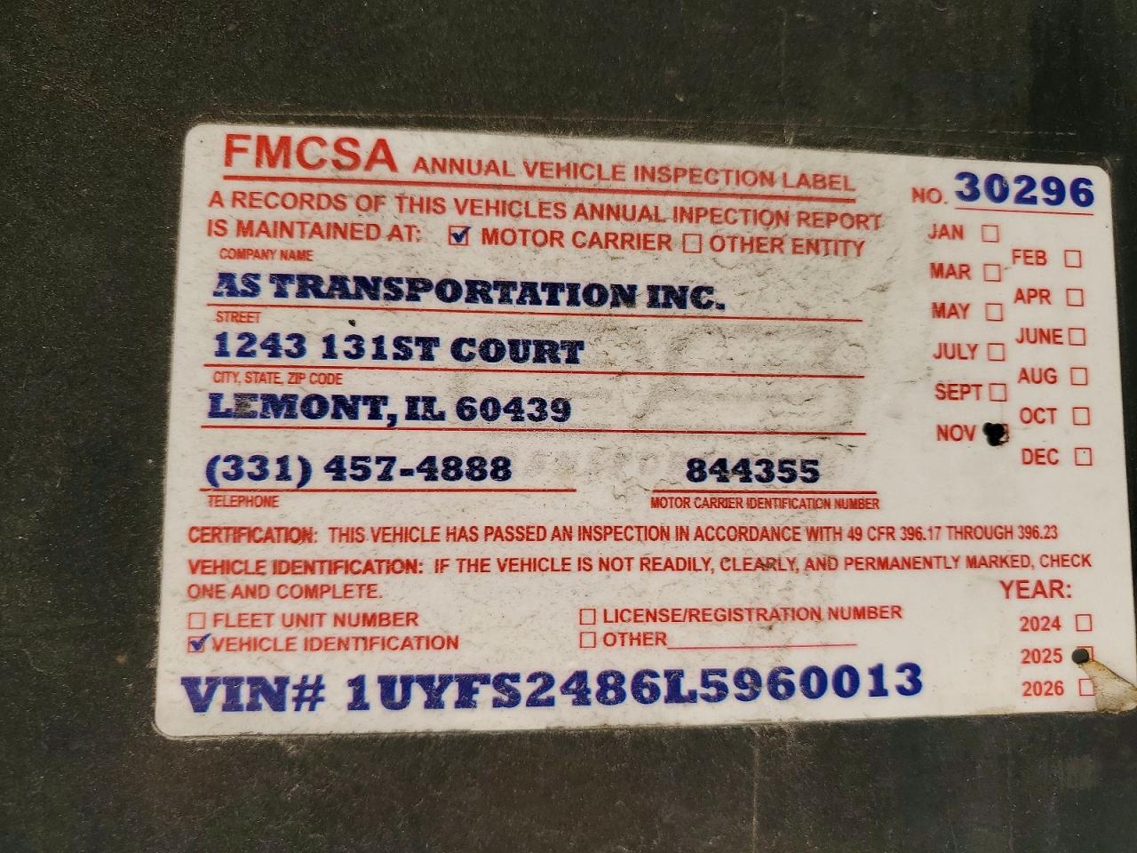 2020 UTILITY TRAILER MANUFACTURE UTILITY TR VIN 1UYFS2486L5960013 photo 10