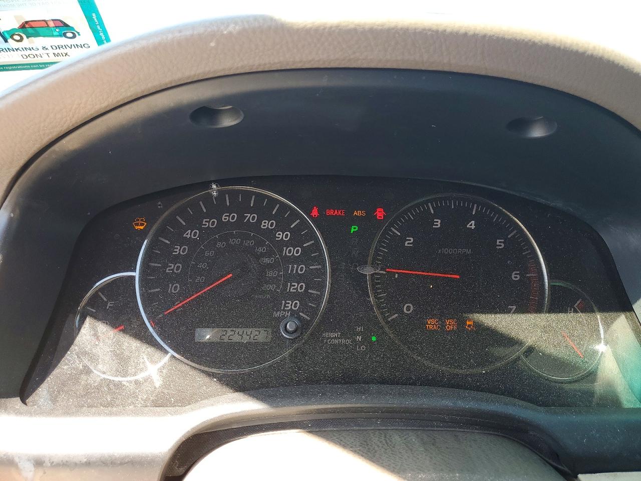 2005 Lexus Gx VIN JTJBT20X550083292 photo 9