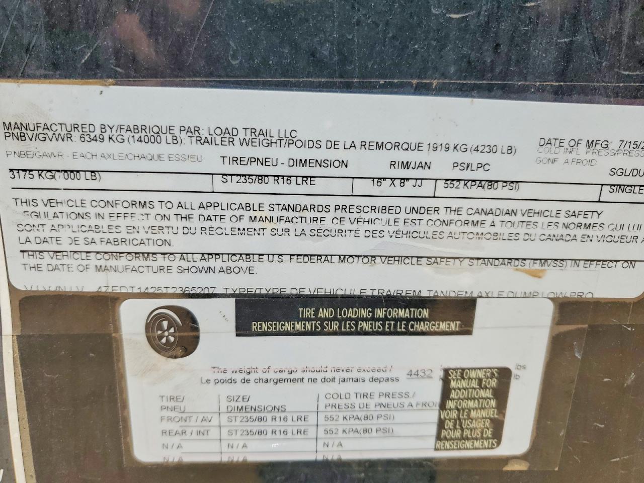 2026 LOAD All models VIN 4ZEDT1425T2365207 photo 10
