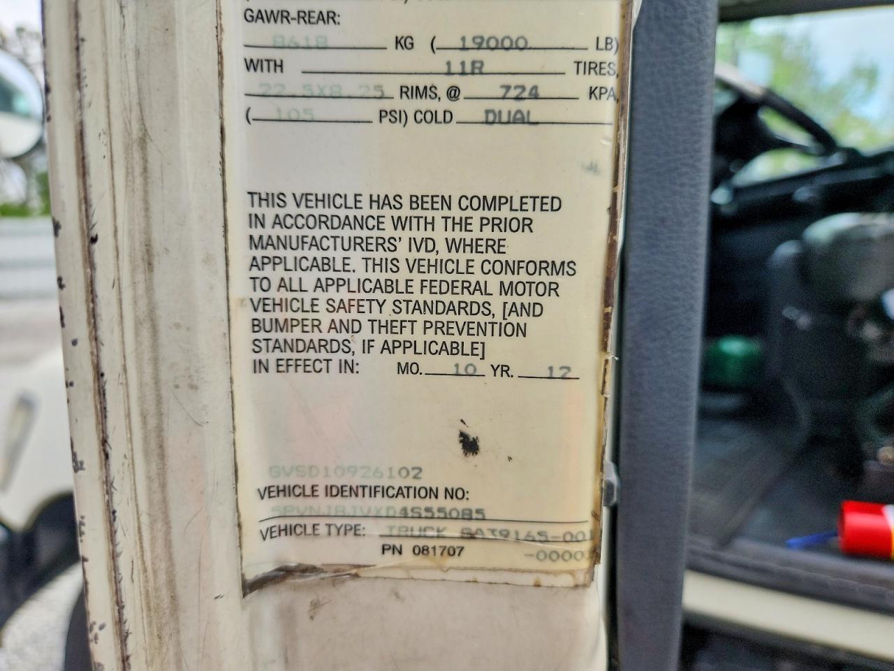 2013 HINO All other VIN 5PVNJ8JVXD4S55085 photo 12
