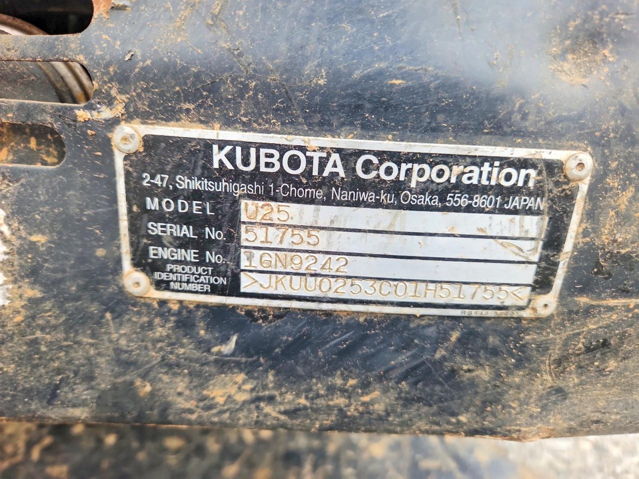 2018 KUBOTA All mobile VIN JKUU0253C01H51755 photo 10