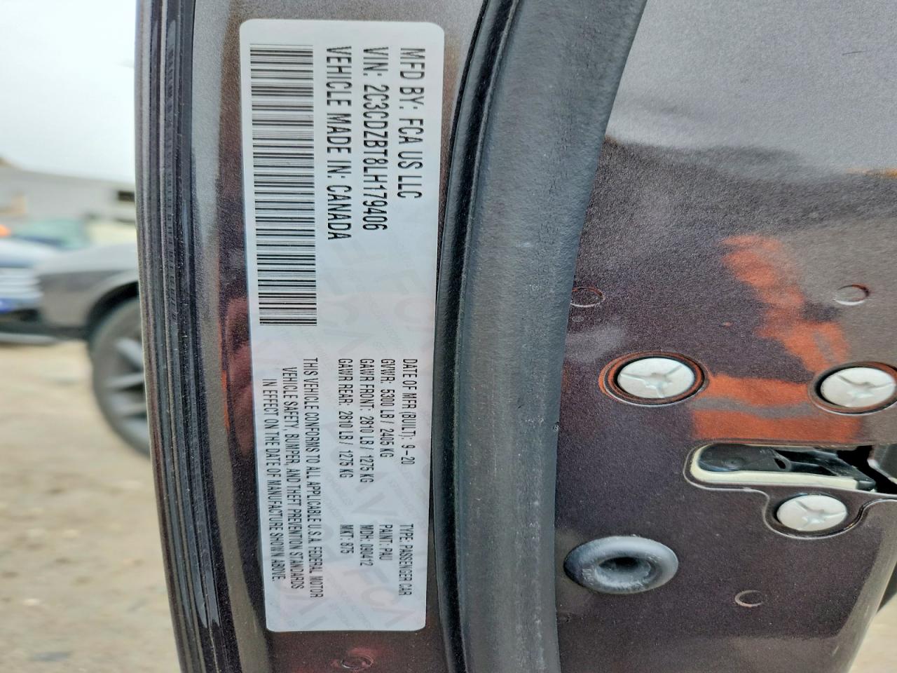 2020 Dodge Challenger VIN 2C3CDZBT8LH179406 photo 12