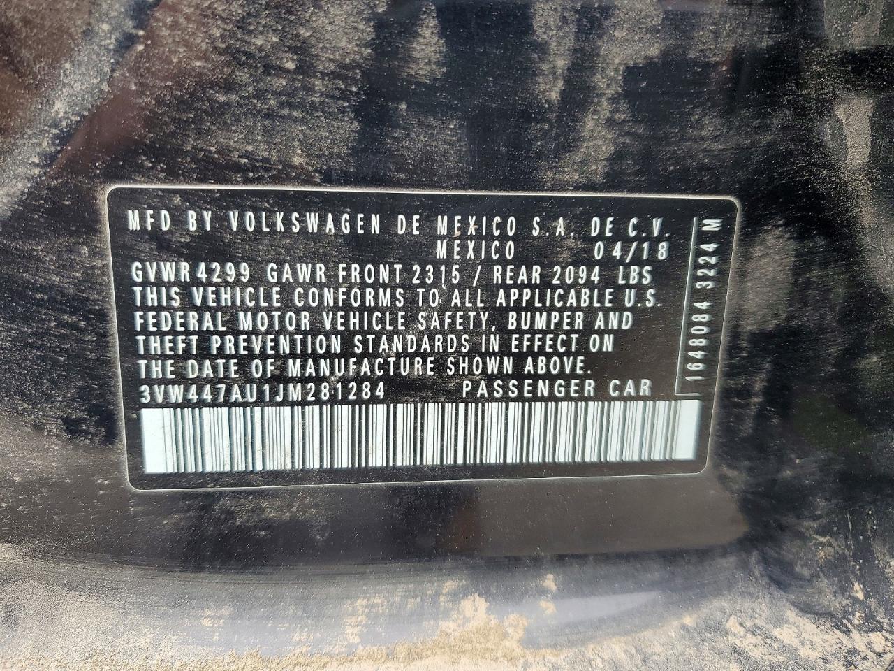 2018 Volkswagen Gti VIN 3VW447AU1JM281284 photo 12