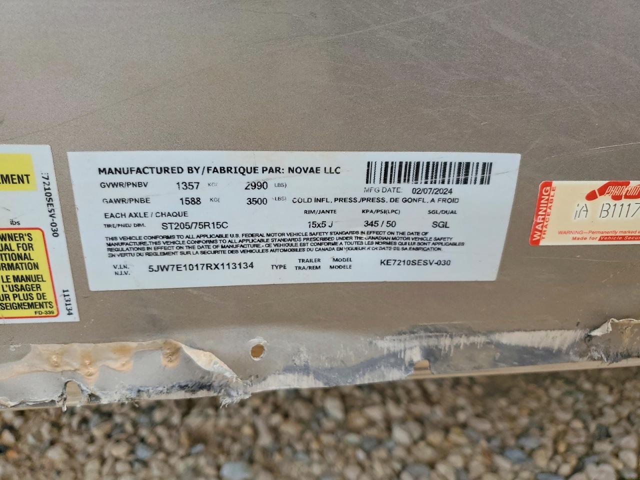 2024 CARGO Cargo trai VIN 5JW7E1017RX113134 photo 10