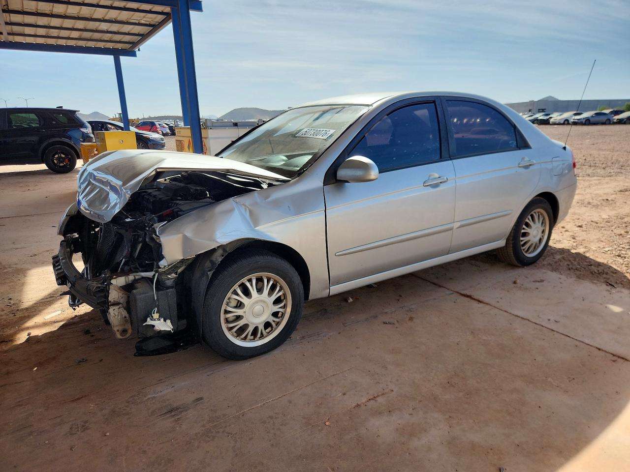 2008 Kia Spectra VIN KNAFE121685523056 photo 1