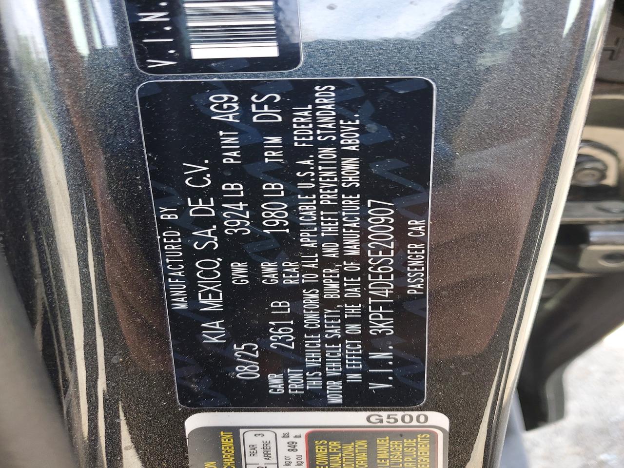 2025 Kia All other VIN 3KPFT4DE6SE200907 photo 12