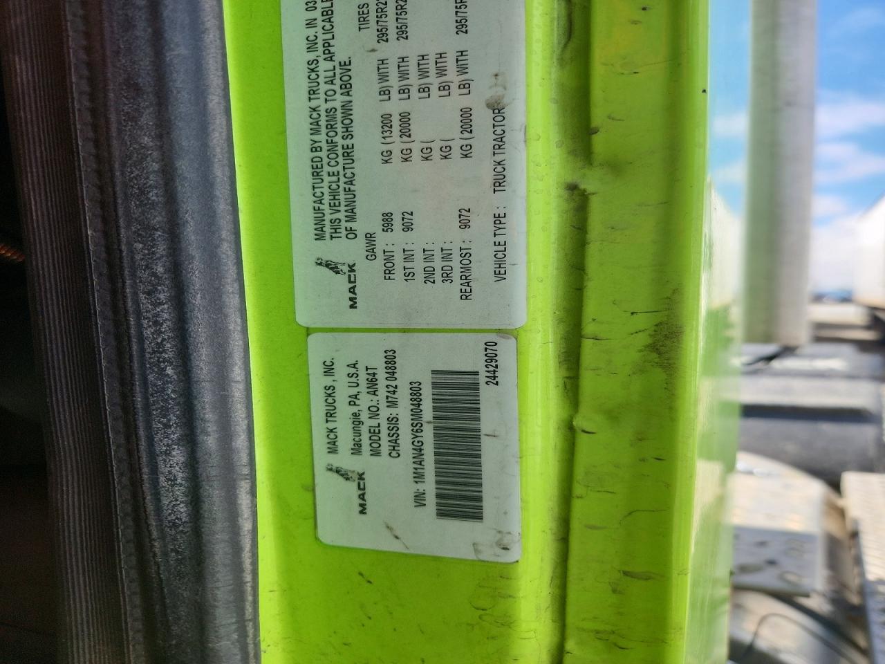 2025 MACK All other VIN 1M1AN4GY6SM048803 photo 10