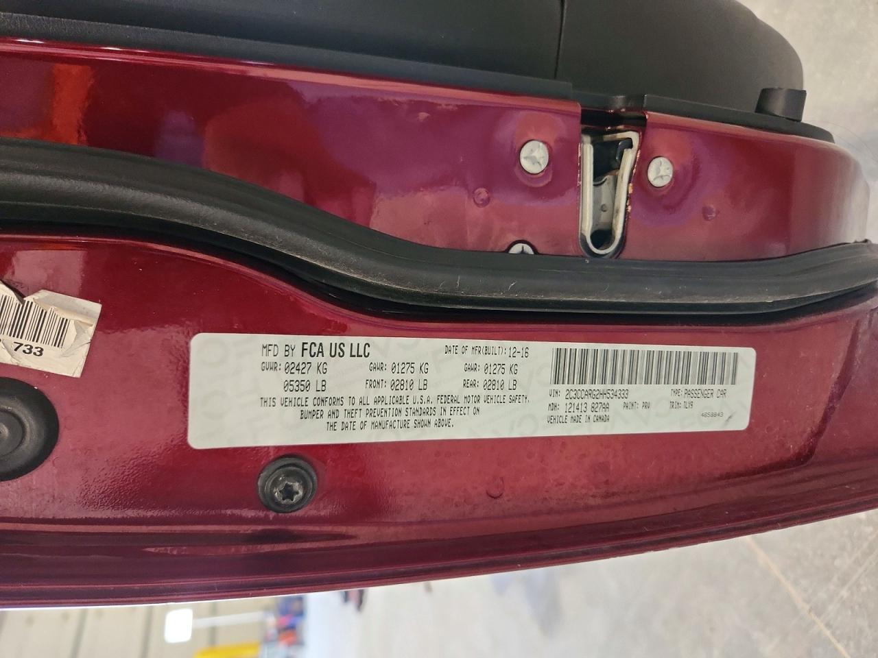 2017 Chrysler 300 VIN 2C3CCARG2HH534333 photo 12