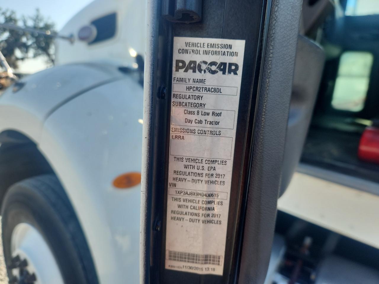 2017 PETERBILT All other VIN 1XP3AJ8X9HD430615 photo 9