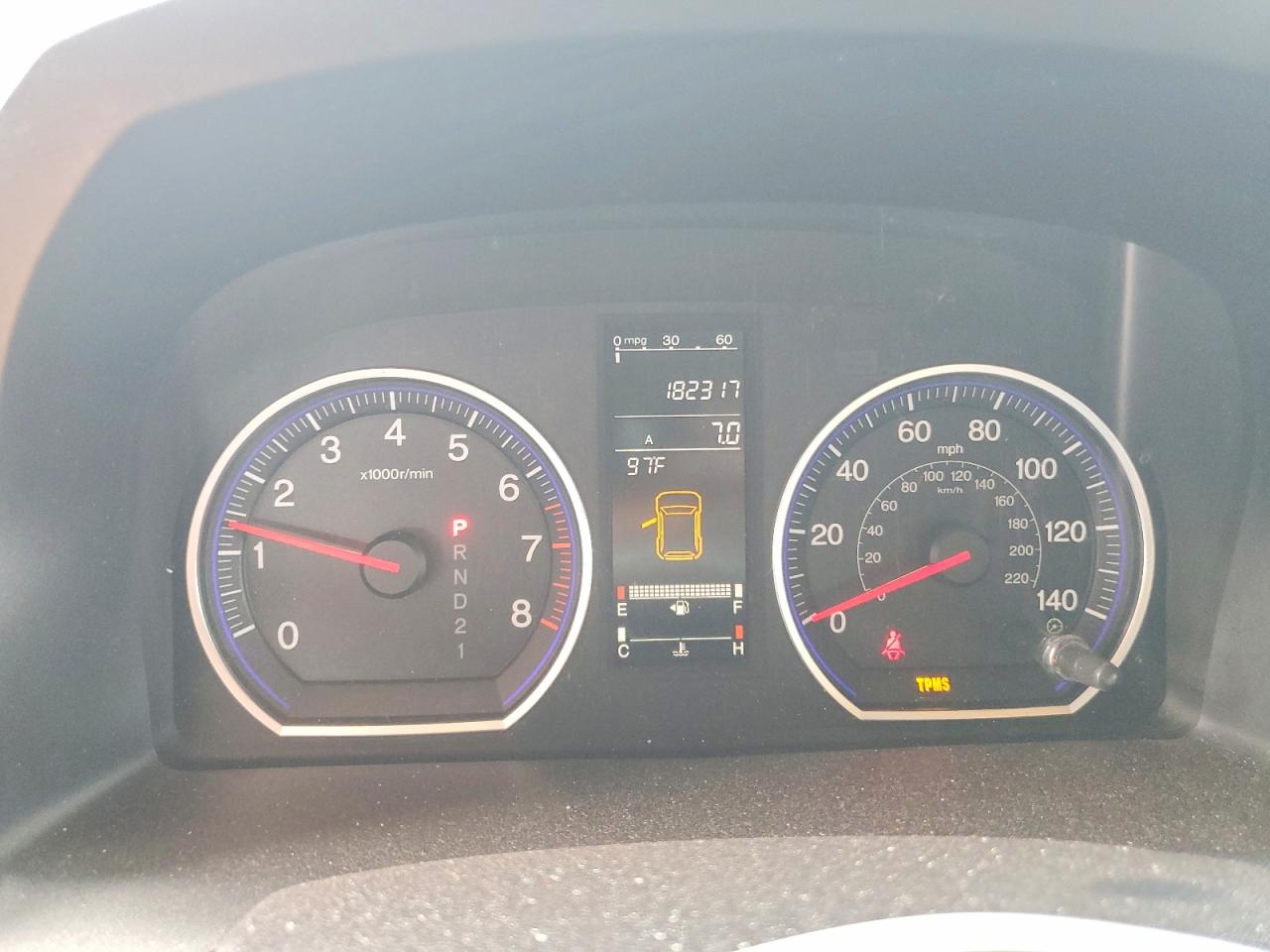 2007 HONDA Crv VIN JHLRE48547C060004 photo 9
