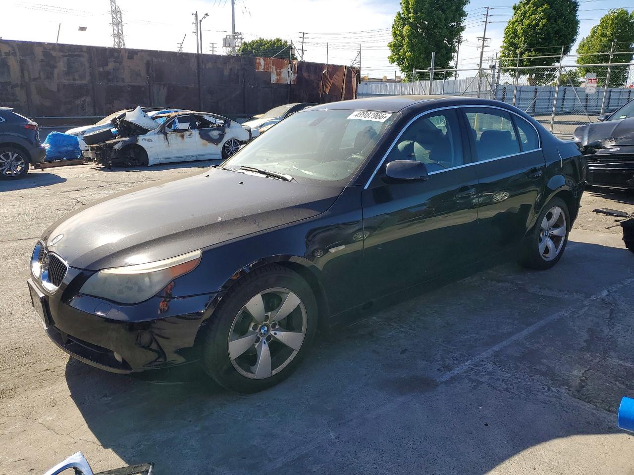 2007 BMW 5 series VIN WBANE53557CW63694 photo 1