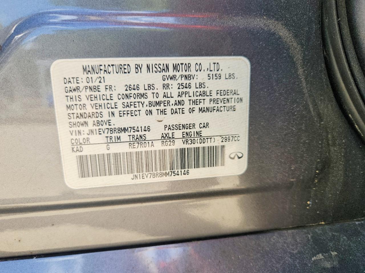2021 Q50 VIN JN1EV7BR8MM754146 photo 12