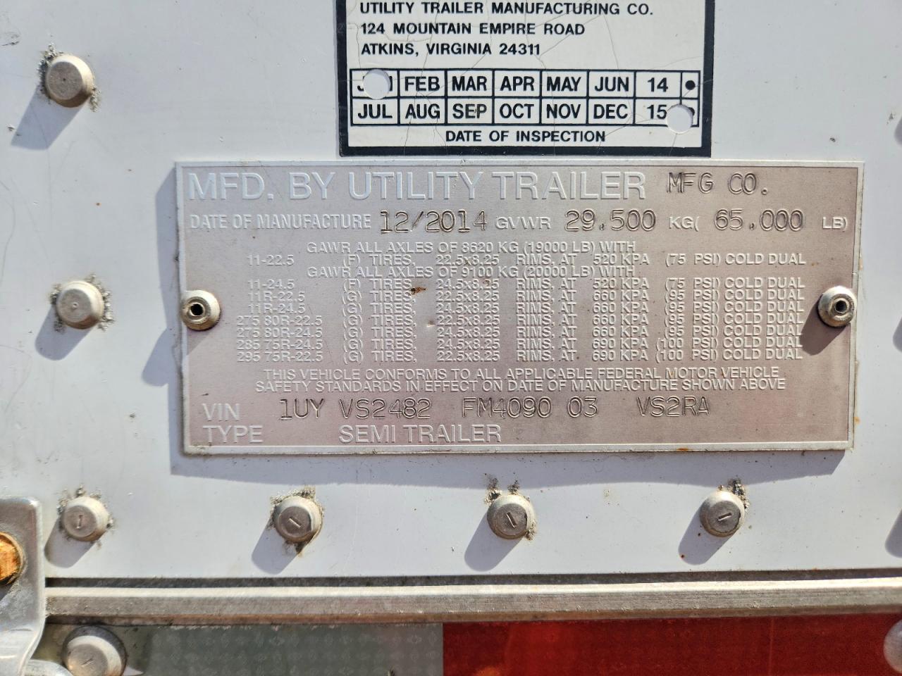 2015 UTILITY All models VIN 1UYVS2482FM409003 photo 10