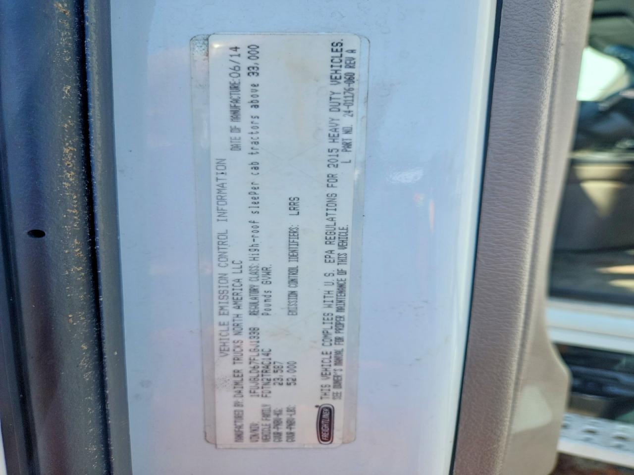2015 FREIGHTLINER All other VIN 1FUJGLD67FLGJ1338 photo 10