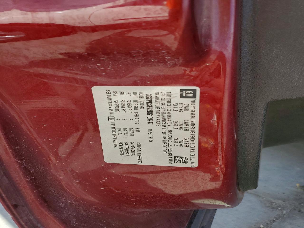 2013 CHEV Silverado VIN 3GCPKSE72DG109247 photo 12