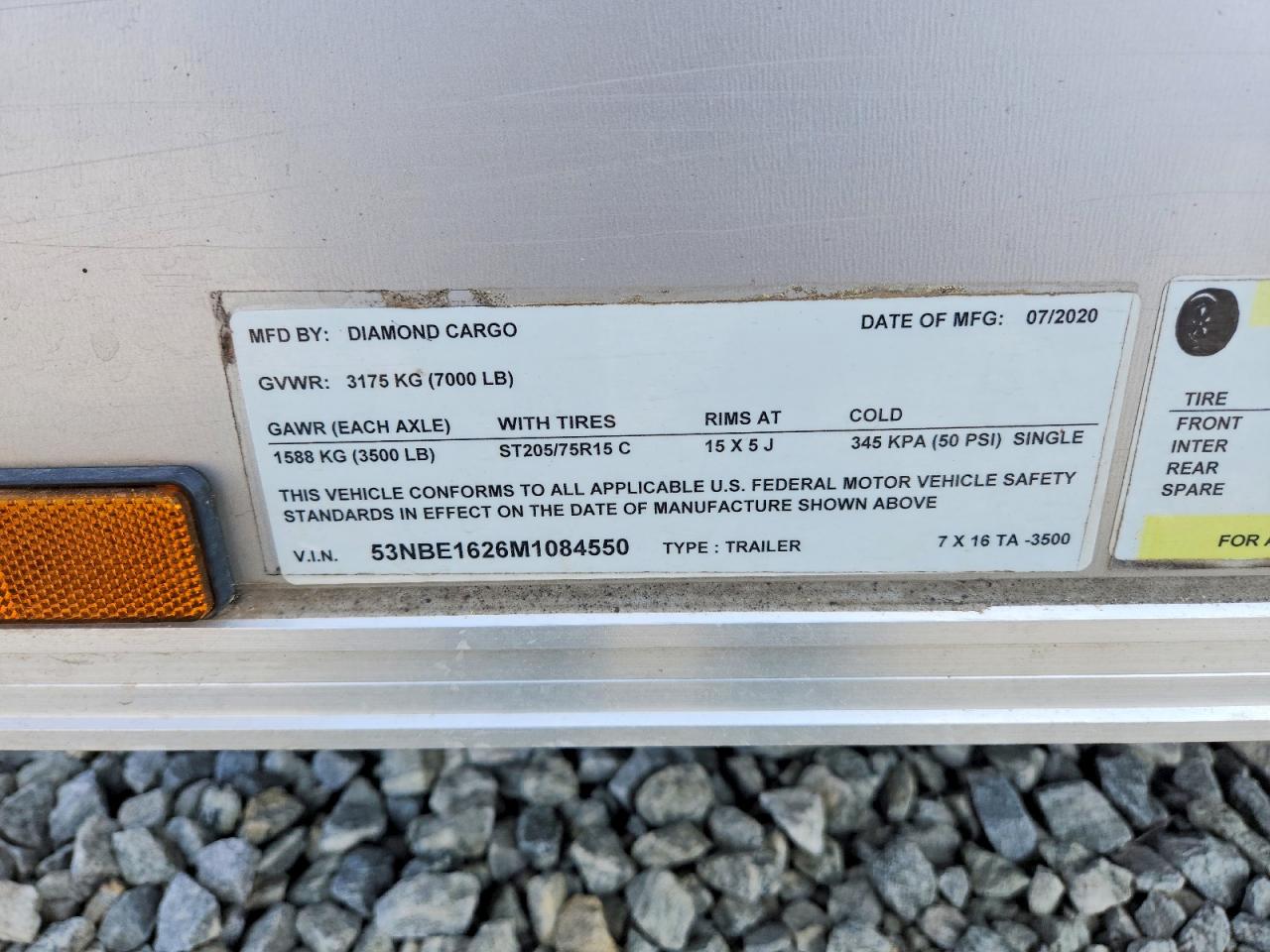 2021 DIAMOND Enclosed c VIN 53NBE1626M1084550 photo 10