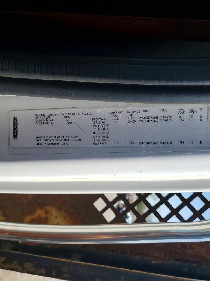 2018 FREIGHTLINER All other VIN 1FVHCYFE8JHJG7074 photo 10