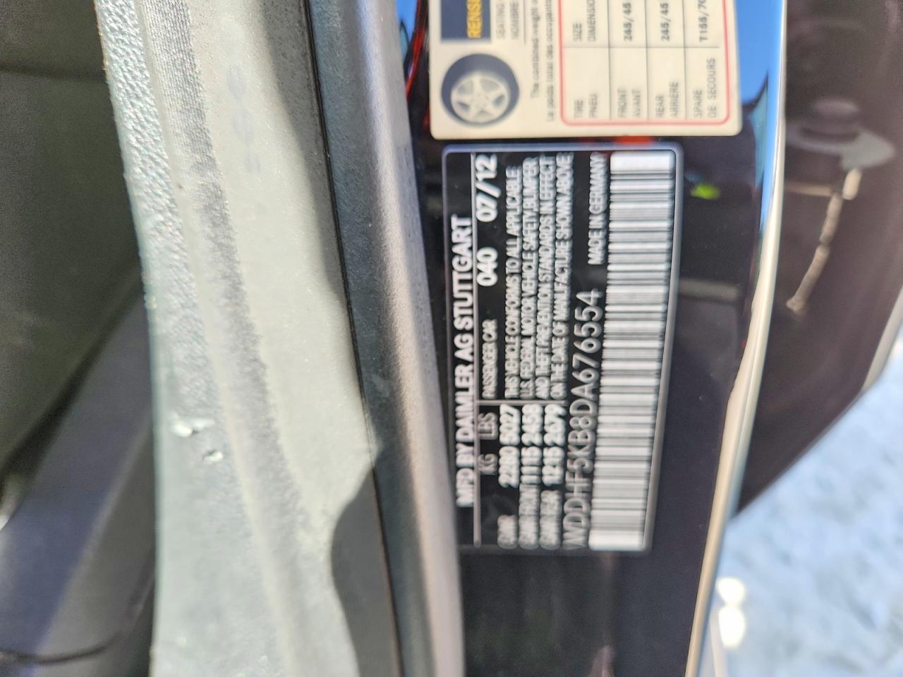 2013 E-class VIN WDDHF5KB8DA676554 photo 12