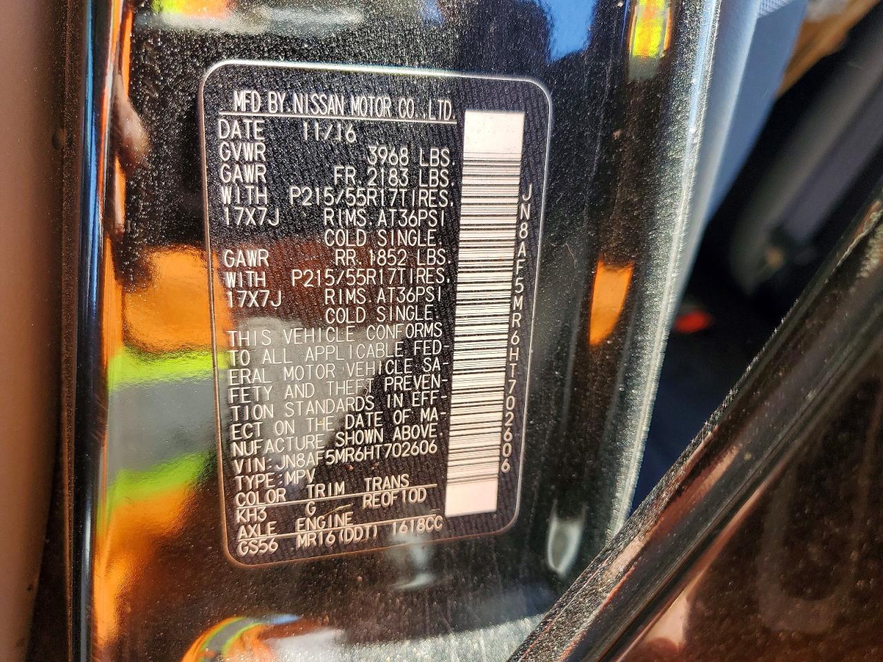 2017 Nissan Juke VIN JN8AF5MR6HT702606 photo 12
