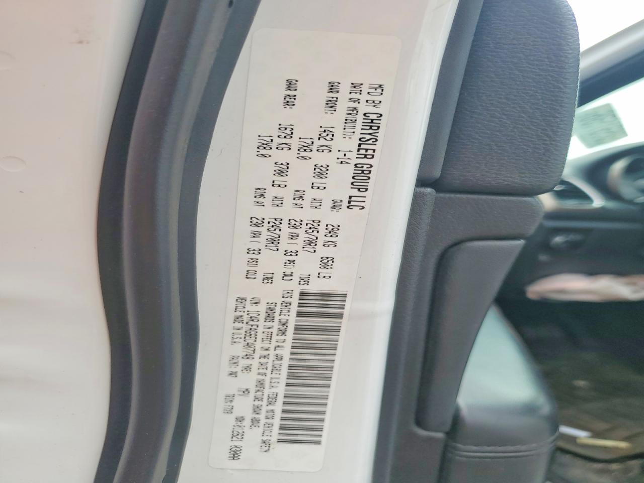 2014 Jeep Grand cher VIN 1C4RJFAG6EC407748 photo 12